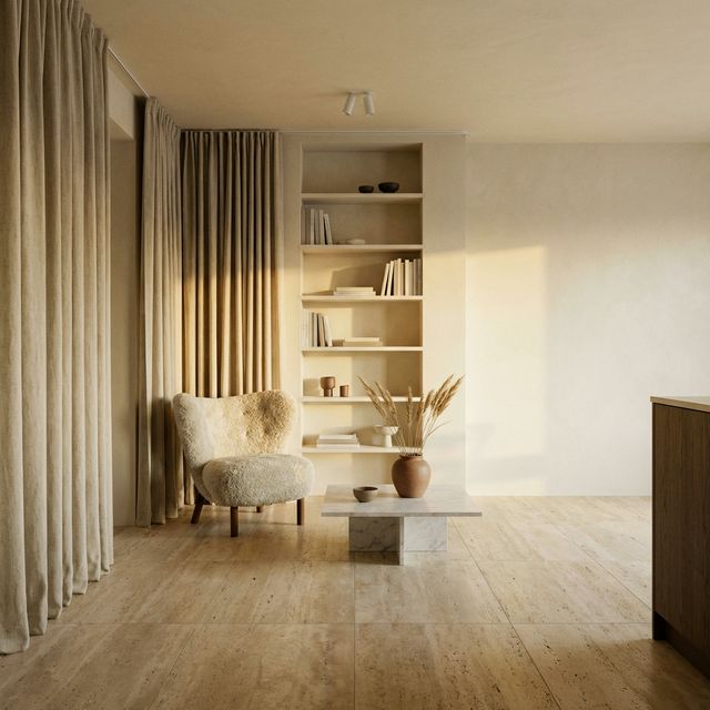 Rauhallinen skandinaavinen sisustus